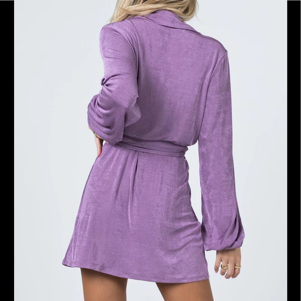 NWOT PARTY TIME MINI DRESS PURPLE - Picture 4 of 9